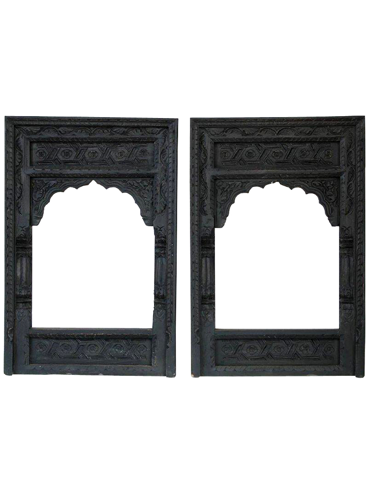 Wooden frame dark spiegel